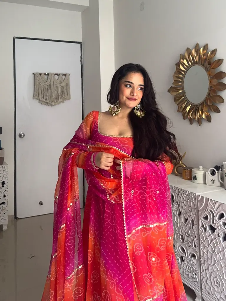 Pink-and-Orange-Bandhani-Print-Anarkali-set2.webp