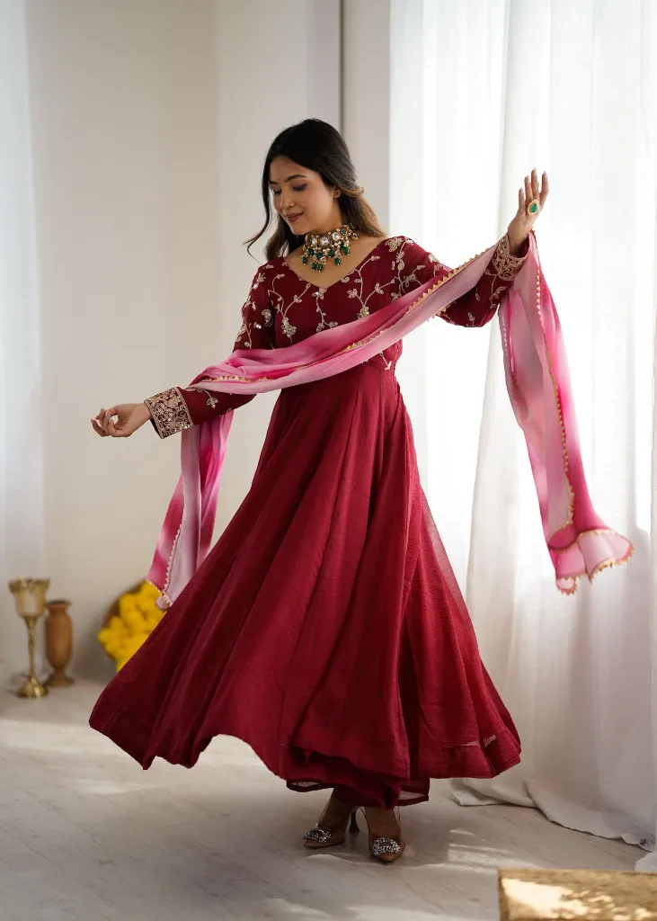 Crunchy-Silk-Sequin-Embroidered-Gown-Palazzo-Digitally-Printed-Chinon-Dupatta-Set-Maroon5.webp