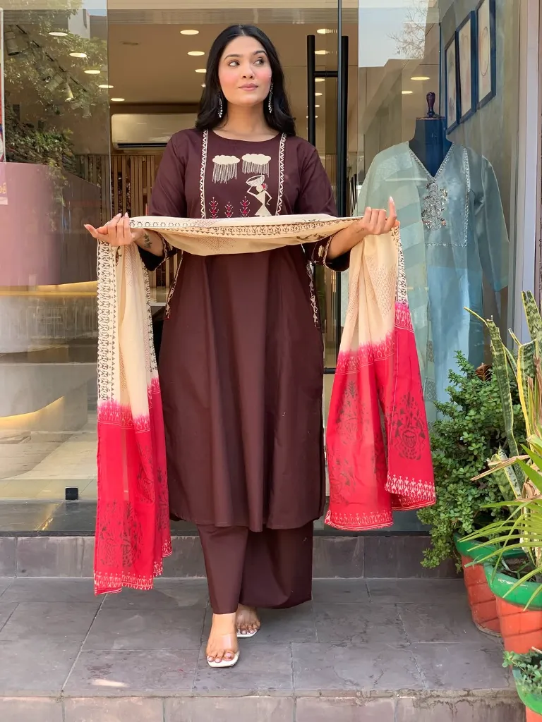Pure-Cotton-Machine-Print-A-Line-Kurta-Pant-Set-with-Dual-Side-Pockets-Embroidery-Work3.webp