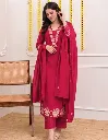 Pure-Cotton-60-60-Straight Kurta-Pant-Set-with-Detailed-Embroidery-Work-Red2.webp