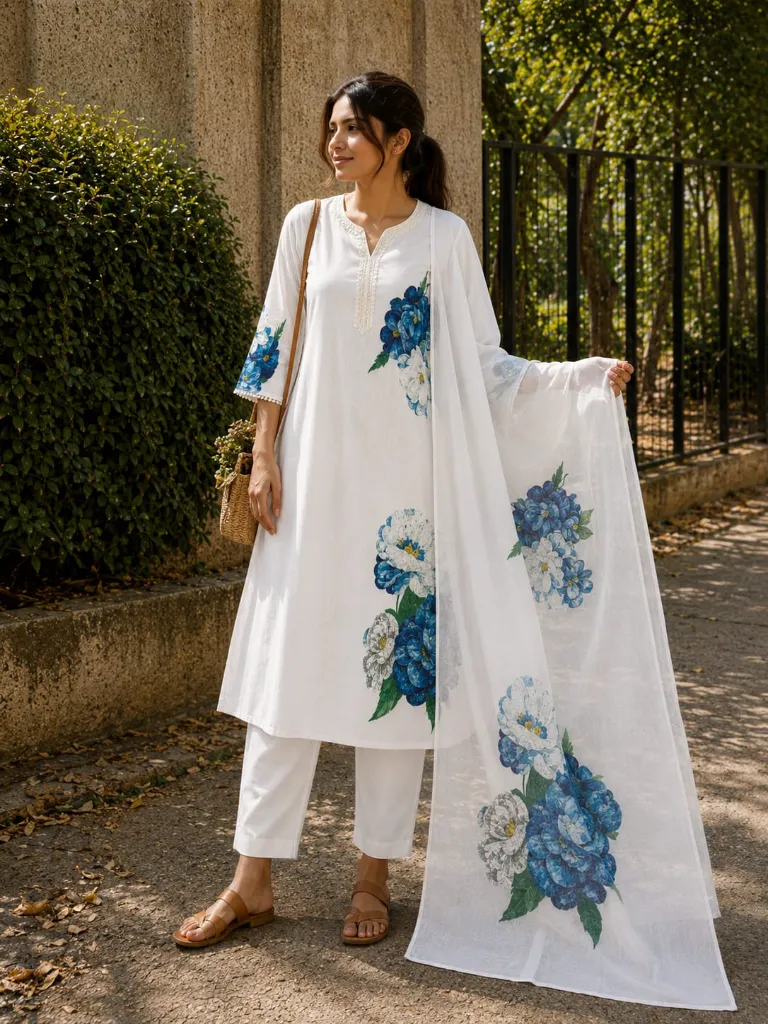 Festival-Collection-Cream-Linen-Cotton-Printed-Kurti-Pant-Set-with-Coordinating-Dupatta3.webp