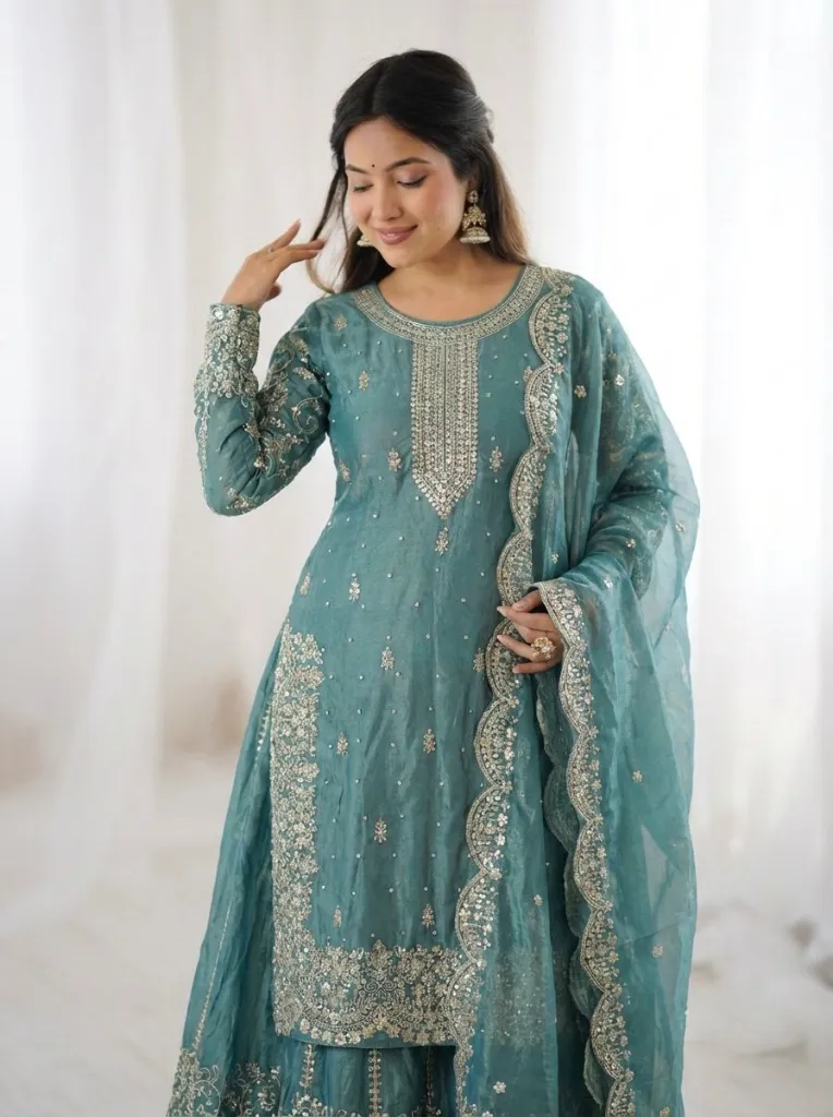 Premium-Fendy-Silk-Embroidered-Coding-and-Sequence-Work-Kurti,-Palazzo,-and-Lace-Border-Dupatta-3-Piece-Suit-Set-Peacock3.webp