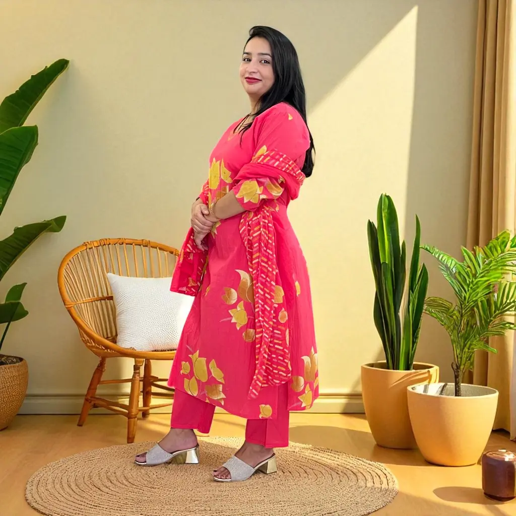 IMG_9446Pink Floral Cotton-Kurta-Set-with-Palazzo-Pants&Dupatta.webp