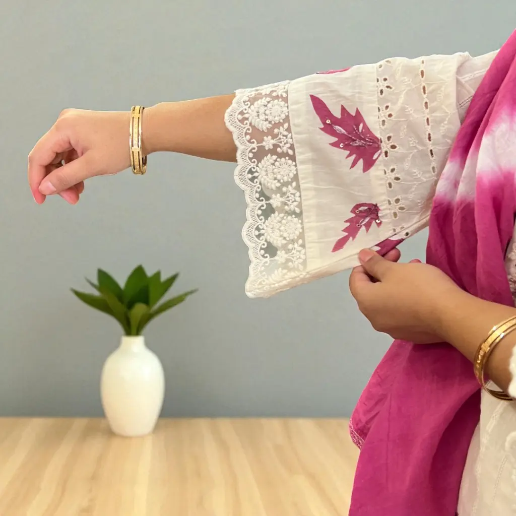 IMG_9393-Elegant White Embroidered Cotton Suit with Pink Dupatta.webp