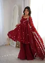 Premium-Crunchy-Silk-Short-Kurti-with-Zarkhand-Work,-Full-Flair-Sharara-Palazzo,-and-Matching-Lace-Border-Dupatta-3-Piece-Festive-Luxury-Suit-Set-Red3.webp