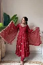 Premium-Crunchy-Silk-Fully-Flared-Gown-with-Sequins-Embroidery,-Coordinated-Trousers,-and-Lace-Border-Dupatta-3-Piece-Festive-Set2.webp
