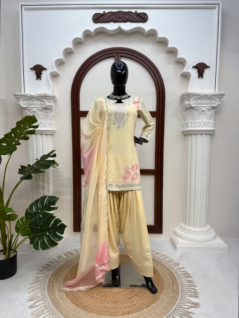 Heavy-Rayon-Thread-&-Sequins-Embroidered-Short-Kurti-&-Plain-Farshi-Palazzo-Set-with-Shaded-Tibby-Silk-Dupatta2.webp