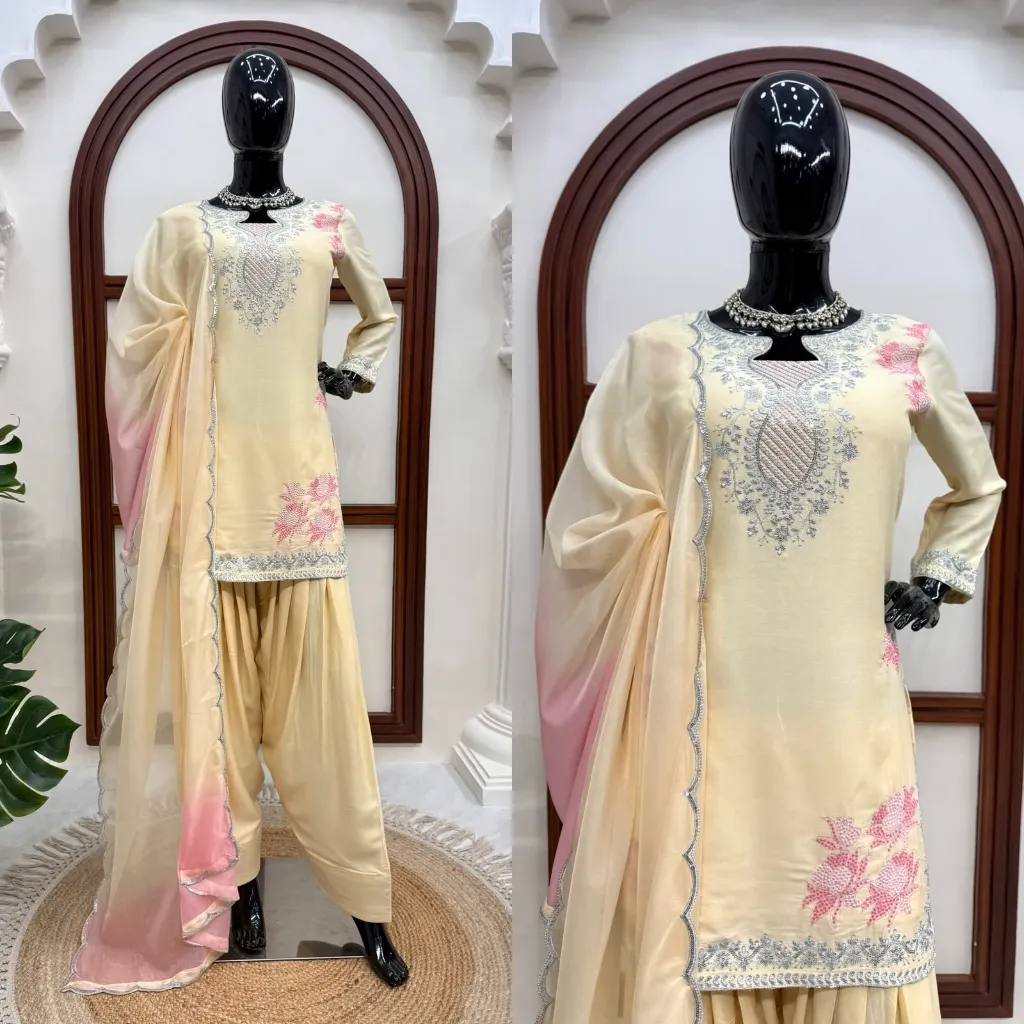 Heavy-Rayon-Thread-&-Sequins-Embroidered-Short-Kurti-&-Plain-Farshi-Palazzo-Set-with-Shaded-Tibby-Silk-Dupatta5.webp