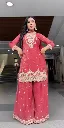 Heavy-Crunchy-Silk-5mm-Sequins-Embroidered-Short-Tunic-&-Sharara-Palazzo-Suit-Set-Maroon6.webp