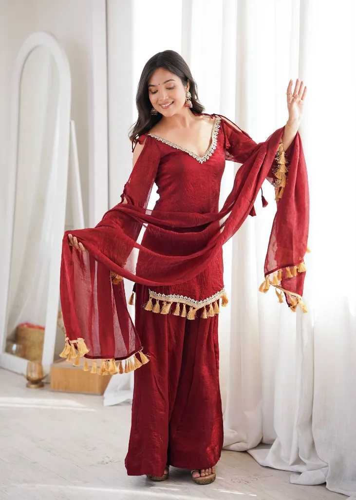 Doremon-Crush-Ethnic-Suit-with-Real-Mirror-Work-Lace-Border-and-Dupatta-Red4.webp